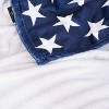 Tirrinia US Flag Fleece Throw Blanket, Super Soft Cozy Fleece Plush Throw TV Blanket, Patriotic Living Room Decor Blanket for Memorial Day July 4th - 2 of 3