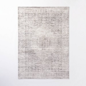 Millcreek Distressed Vintage Persian Rug Charcoal - Threshold™ designed with Studio Mcgee - 1 of 4