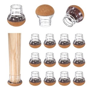 Unique Bargains Silicone Round Chair Leg Caps Floor Protectors 32 Pcs - 1 of 4