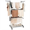Boersma 1 pc 4-tier Clothes Drying Rack with Rotatable Side Wings and Collapsible Shelves - 3 of 4