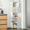 Pamapic 63" Corner Shelf, 5-Tier Freestanding Corner Cabinet Storage for Kitchen, Living Room & Bedroom - 3 of 4