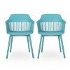 Christopher Knight Home Dahlia Outdoor Modern Dining Chairs (Set of 2) - 2 of 4