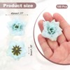 Unique Bargains Artificial Silk Washable Fade-Resistant Wedding Faux Flower Wall DIY Crafts 100 Pcs - 2 of 4