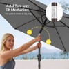 Sonkuki 7.5 ft Outdoor Patio Market Umbrella w/ Crank, Push Button Tilt,  UV-Resistant Canopy - 3 of 4