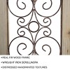 Metal & Wood Wall Panel  Decorative Swirls and Scrolls Trimmed in a Rustic Wood Frame for Home, Office & Bedroom Decor by Lavish Home - 3 of 4