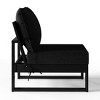 WestinTrends Montara Outdoor HDPE Sectional Armless Chair with Water-Proof Patio Cushions - 4 of 4