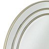 Noble Park San Simeon Round Vanity Decorative Wall Mirror Modern Beveled Glass Matte Champagne Frame 31 3/4" Wide for Bathroom Bedroom House Entryway - 3 of 4