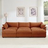 3-Seater Modular Sectional Sofa with Storage Drawers and 3 Ottomans, Chenille Sofa for Living Room, Wide Seat Sleeper Sofa for Home Theater-Koiai - 3 of 4
