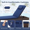 Tangkula 2PCS Chaise Lounge w/ 6-level Backrest Comfy Seat Cushion & Headrest Patio - 3 of 4