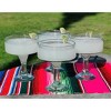 Dos Sueños Mexican Hand Blown Glassware Combo Set - Natural Pitcher and Margarita Glasses - 2 of 4