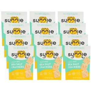 Sunnie Sea Salt Crackers Grain Free - Case of 12/3 oz - 1 of 4