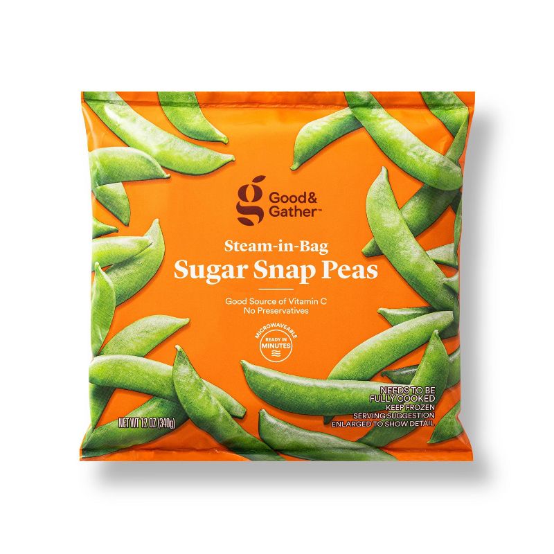 Frozen Whole Sugar Snap Peas - 12oz - Good &#38; Gather&#8482;, 1 of 6