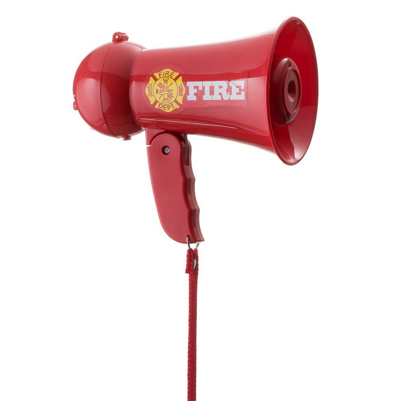 Dress Up America Pretend Play Firefighter Megaphone with Siren Sound for Kids, 2 of 6