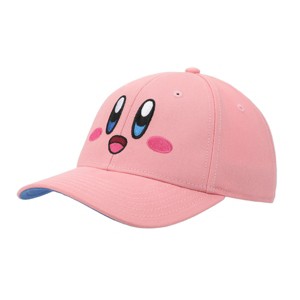 Kirby Big Face Youth Pink Traditional Adjustable Hat - 1 of 4