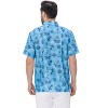 HAPPY BAY Men's Hawaiian Shirts Short Sleeve Button Down Shirt Mens Shirts Linen Effect Casual Beach Holiday Hawaii Shirts for Men - 2 of 4