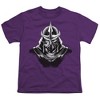 Teenage Mutant Ninja Turtles Shredder Head Kids T Shirt For Youth, Purple - 2 of 4