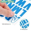 Unique Bargains Vinyl Self Adhesive Waterproof Durable Mailbox Numbers Stickers 8 Sheets - 2 of 4