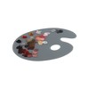 New York Central Grey Tempered Glass Palette 10x14" Oval – Scratch-Resistant, Easy-to-Clean Artist Palette for Precise Color Mixing, Reduced Glare, - 2 of 4
