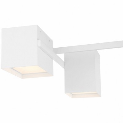 Madrid Collection 25" Matte Black LED Flush Mount Ceiling Light
