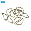 Unique Bargains DIY Crafts Earrings Necklace Bracelet Making Alloy Open Back Wing Bezel Pendants 20 Pcs - 3 of 4