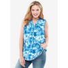 Woman Within Women's Plus Size Sleeveless Tab-Front Tunic - 3 of 4
