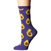 Avocado Patterned Socks the Sock Panda (Women's Sizes, Adult Medium) - 3 of 3