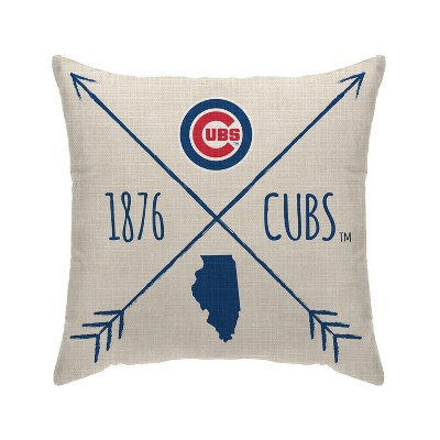 MLB Chicago Cubs Cross Arrow Decorative Throw Pillow