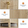6-Drawer Wood Fluted Dresser 54 Inch Wide, Modern Chest of Drawers, Storage Organizer Cabinet for Living Room, Hallway, Entryway, - 2 of 4