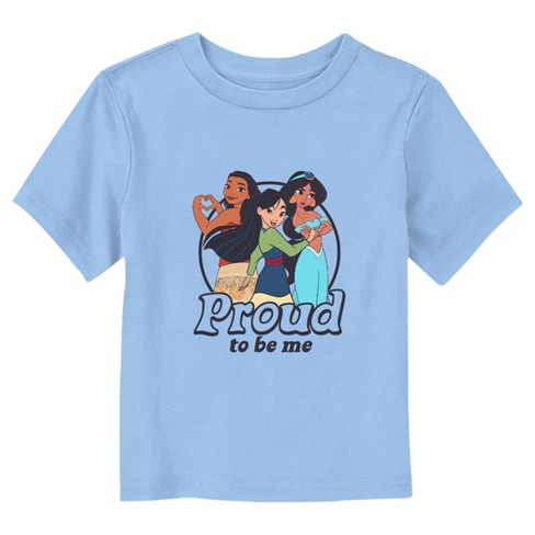 Disney Princesses Proud To Be Me  T-Shirt - Light Blue - 2T - image 1 of 3