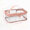 Unique Bargains PVC Zipper Clear Portable Makeup Bags and Organizers 2 Pcs - 2 of 4