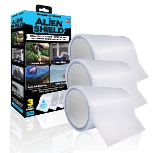 Alien Shield Transparent Waterproof Adhesive Sealing Repair Tape Ultra Durable Leak Stopper for Indoor & Outdoor Use - 1 of 4
