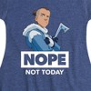 Girls' - Avatar: The Last Airbender - Sokka Nope Fit & Flair Cap Sleeve Dress - 2 of 4
