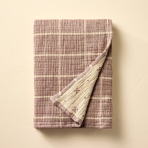 Grid Matelassé Throw Blanket - Hearth & Hand™ with Magnolia - 1 of 3