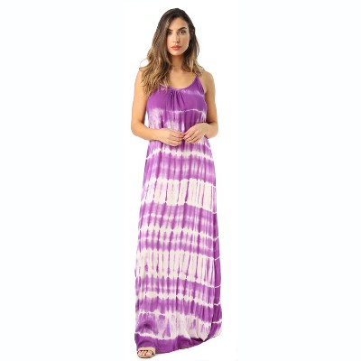 Riviera Sun Tie Dye Spaghetti Strap Maxi Dress