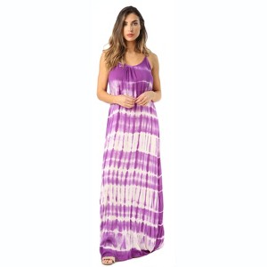 Riviera Sun Tie Dye Spaghetti Strap Maxi Dress - 1 of 3