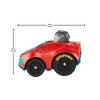 Fisher Price Little People Wheelies 3" Inch Orange Race Car - 3 of 4
