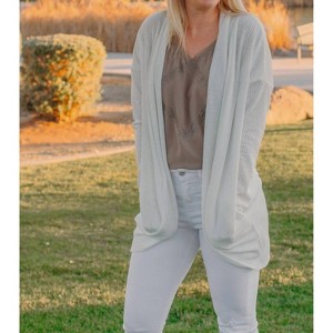 Women's Ribbed Cardigan - Hem & Thread - 1 of 4