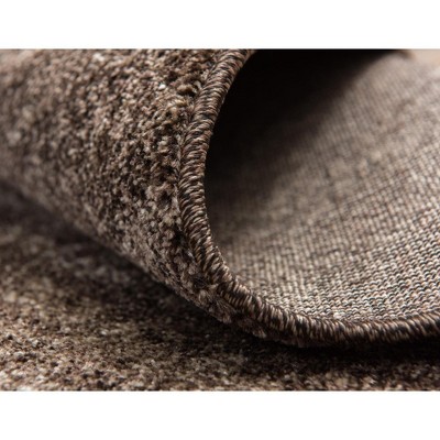 Brown Tufted Synthetic 9' x 12' Reversible Area Rug