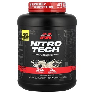 Muscletech Nitro-Tech, Whey Isolate + Lean Muscle Builder, Protein Powders - 1 of 4