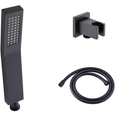 KubeBath Aqua Piazza by KubeBath Handheld Kit With Handheld, 5Feet Long Hose and Wall Adapter - Matte Black Finish