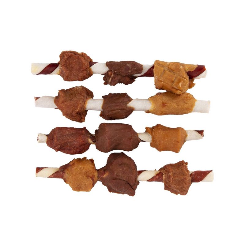 Good 'n' Fun Triple Flavor Kabobs Long Lasting Rawhide with Chicken, Beef and Pork Flavor Dog Treats, 4 of 7