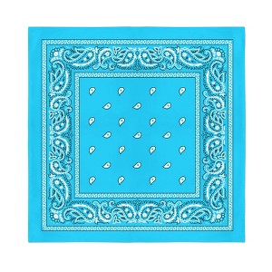 Jordefano Cowboy Western Set of 6 Paisley Cotton Bandannas - 1 of 3