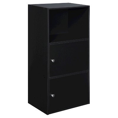 2 Door Cabinet Black - Breighton Home