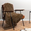 Cheer Collection Long Shaggy Hair Throw Blanket - Gold (50" x 60") - 4 of 4