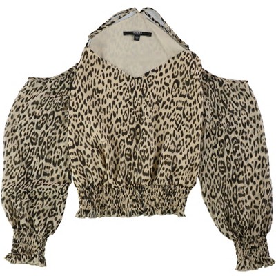 GUESS Womens Printed Knit Blouse