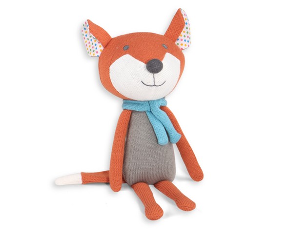 Peanut Shell Francis the Fox Knit Plush