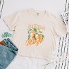 Simply Sage Market Farm Fresh Mango Watercolor Boxy Crop Top - 2 of 4