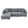 YOOCOZZ L-Shaped Chenille Sectional Sofa with Chaise Lounge and Wide Supporting Feet - 2 of 4