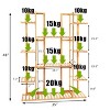 Artloge 9 Tier Bamboo Plant Stand Multi-Layer Flower Potted Holder Rack Tall Display Shelf Unit for Indoor Outdoor Garden Yard Patio Balcony - 4 of 4