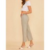Women's Plus High Rise Stretch Button Up Cropped Wide Leg Denim Jeans - AnnieWear - 3 of 3